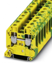 Protective conductor terminal, screw connection, 1.5-25 mm², 2 pole, 8 kV, yellow/green, 3044212