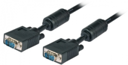 Monitor connection line, 15 m, HD-D-SUB plug, 15 pole to HD-D-SUB plug, 15 pole, K5326SW.15