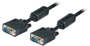 Monitor connection line, 1.8 m, HD-D-SUB plug, 15 pole to HD-D-SUB plug, 15 pole, K5326SW.1,8