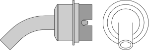 Hot air nozzle, Round, Ø 6 mm, NR06