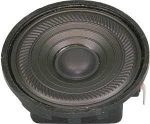 Miniature speaker, 50 Ω, 83 dB, 3.5 kHz, black