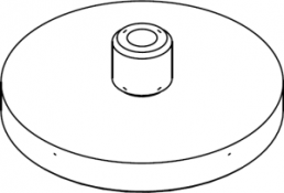 Grinding disc, Ø 30 mm, shaft length 5.8 mm, thickness 4 mm, disc, 20990001091