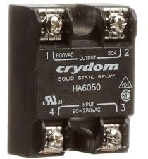 Solid state relay, 660 VAC, zero voltage switching, 90-280 VAC, 50 A, PCB mounting, HA6050
