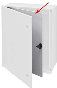 Inner door, polyester, with lock, for PS 542, PS 542-T, (L x H) 352 x 467 mm, 42554202