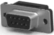 D-Sub socket, 9 pole, standard, equipped, straight, IDC connection, 1658612-4