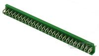 Pin header, 3 pole, pitch 2.5 mm, straight, green, 5164713-3