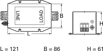 B84142B0016R000 TDK (EPCOS) Interference suppression filter Image 2