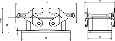 2542310000 Weidmüller Housings for HDC Connectors Image 2