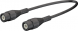 Coaxial Cable, BNC plug (straight) to BNC plug (straight), 50 Ω, RG-58, grommet black, 1 m