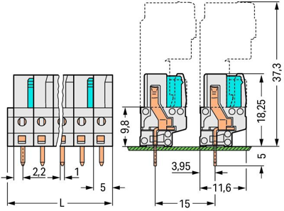 722-145 WAGO PCB Connection Systems Image 2