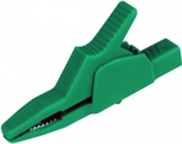 Alligator clip, green, max. 30 mm, L 85 mm, CAT II, socket 4 mm, AK 2 B 2540 I GN