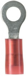 Insulated ring cable lug, 0.5-1.5 mm², AWG 22 to 18, 3.1 mm, red