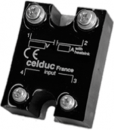 Solid state relay, 4-30 VDC, zero voltage switching, 12-280 VAC, 12 A, screw mounting, SC841110