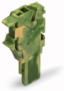 1-wire start module, spring-clamp connection, 0.25-4.0 mm², 1 pole, 24 A, 6 kV, yellow/green, 2022-167