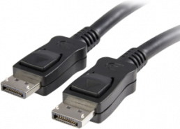 DisplayPort 1.2 audio/video connection cable, black, 1 m