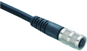 Sensor actuator cable, M9-cable socket, straight to open end, 3 pole, 2 m, PUR, black, 4 A, 79 1406 12 03