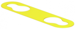 Polyethylene cable maker, inscribable, (W x H) 23 x 10 mm, max. bundle Ø 8 mm, yellow, 2006310000
