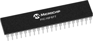 PIC microcontroller, 8 bit, 20 MHz, DIP-40, PIC16F877-20P