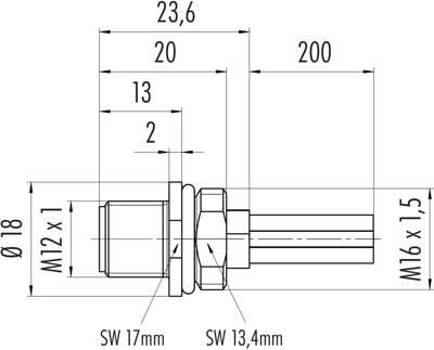 09 0631 300 04 binder Sensor-Actuator Cables Image 2