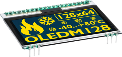 EA OLEDM128-6LGA DISPLAY VISIONS OLED Displays