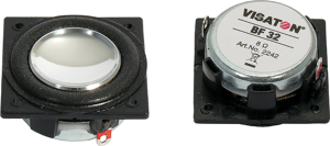 Broadband speaker, 8 Ω, 78 dB, 150 Hz to 20 kHz, black/white