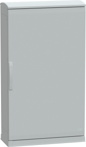 Control cabinet, (H x W x D) 1250 x 750 x 320 mm, IP44, polyester, light gray, NSYPLAZT1273G