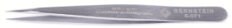 SMD tweezers, uninsulated, antimagnetic, stainless steel, 85 mm, 5-071