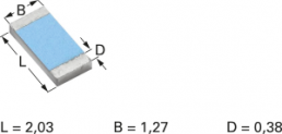 Resistor, metal foil, SMD 0805 (2012), 200 Ω, 0.2 W, ±0.02 %, Y1624200R000Q9R