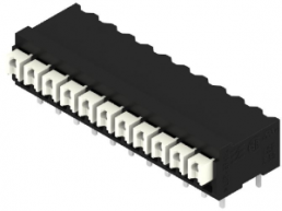 PCB terminal, 11 pole, pitch 3.5 mm, AWG 28-14, 12 A, spring-clamp connection, black, 1875140000