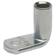 Uninsulated Angled tub cable lug with viewing hole, 6.0 mm², 5.3 mm, M5