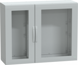 Control cabinet, (H x W x D) 1000 x 1250 x 420 mm, IP65, polyester, light gray, NSYPLA10124TG