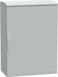 Control cabinet, (H x W x D) 1000 x 750 x 420 mm, IP44, polyester, light gray, NSYPLAT1074G