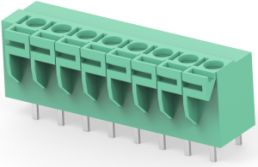 PCB terminal, 8 pole, pitch 5.08 mm, AWG 22-14, 10 A, push-in spring connection, green, 1776260-8