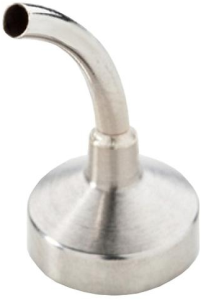 Hot air nozzle, Round, Ø 9.5 mm, (L x W) 17.5 x 1.7 mm, 0472DR/SB