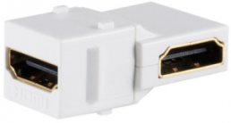 HDMI Keystone connector, white, BS08-10051