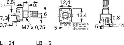 PEC11R-4215K-N0024 Bourns Electronics GmbH Motion Sensors Image 2