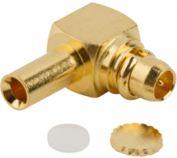 MMCX plug 50 Ω, M17/151, solder connection, angled, 262128