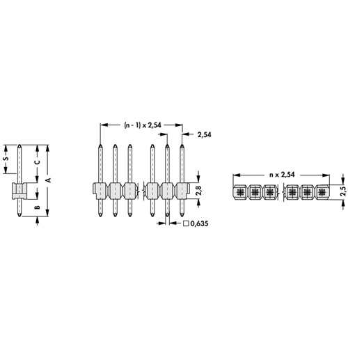 SL 11 190 36 Z Fischer Elektronik PCB Connection Systems Image 3