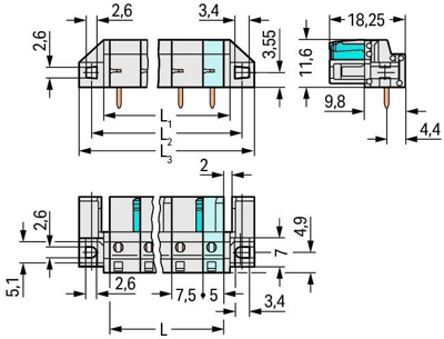 722-842/047-000 WAGO PCB Connection Systems Image 2