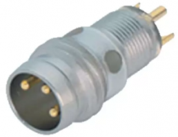 Panel plug, M8, 3 pole, solder connection, Snap-in/Screw locking, straight, 86 6919 0002 00703