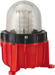 LED Obstruction light, Ø 165 mm, red, 12-50 VDC, IP65