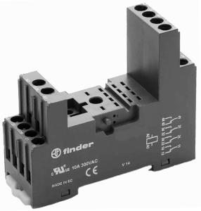 Relay socket for for series 55, 94.84.30