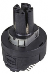 Panel socket, M12, 8 pole, solder connection, screw lock/push-pull, straight, 21033812823