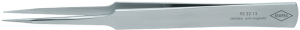 ESD precision tweezers, uninsulated, antimagnetic, stainless steel, 135 mm, 92 22 13