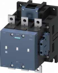 Vacuum contactor, 3 pole, 265 A, 2 Form A (N/O) + 2 Form B (N/C), coil 440-480 V AC/DC, screw connection, 3RT1265-6AR36
