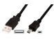 USB 2.0 Adapter cable, USB plug type A to Mini-USB plug type B, 3 m, black