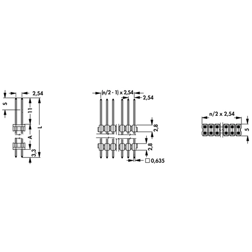 SL 14 071 72 G Fischer Elektronik PCB Connection Systems Image 3