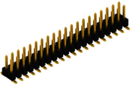 Pin header, 40 pole, pitch 2.54 mm, straight, black, 10049358