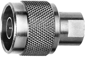 Coaxial adapter, 50 Ω, FME plug to N plug, straight, 100024187
