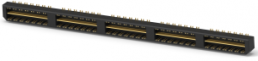Pin header, 140 pole, pitch 0.8 mm, straight, black, 3-1658013-5